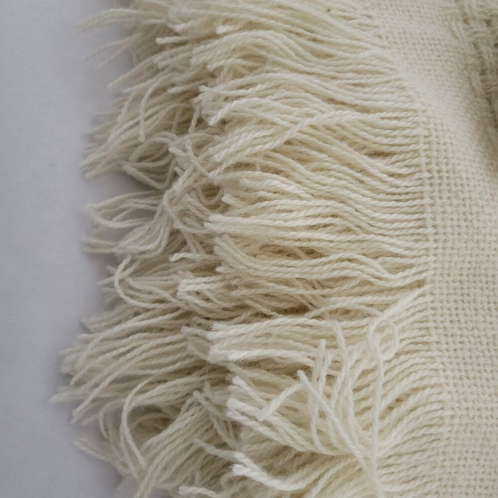 Vintage Faribo County Fair All Pure Wool Fringed Robe/ Throw NWT - Picture 5 of 9